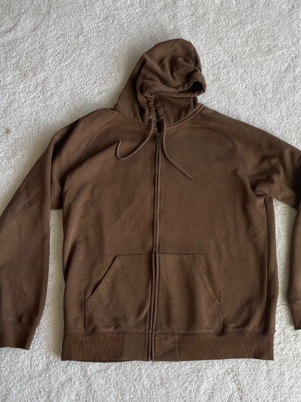 Carhartt WIP Hooded Chase Jacket Mens XXL 2XL Brown Gold Full Zip Hoodie I033664